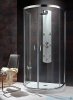 Radaway Premium Plus P Kabina półokrągła 100x90 szkło brązowe + Brodzik Delos P + syfon